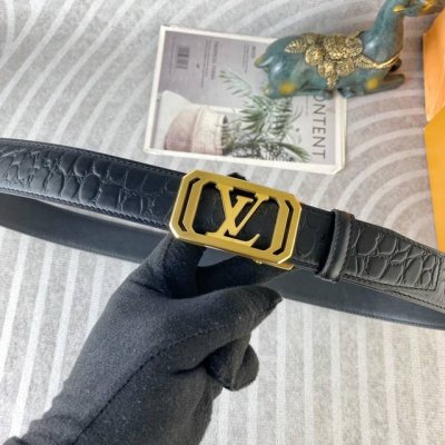 Lv Special Leather Belt Automatic Belt Series, Original Factory Premium Stainles