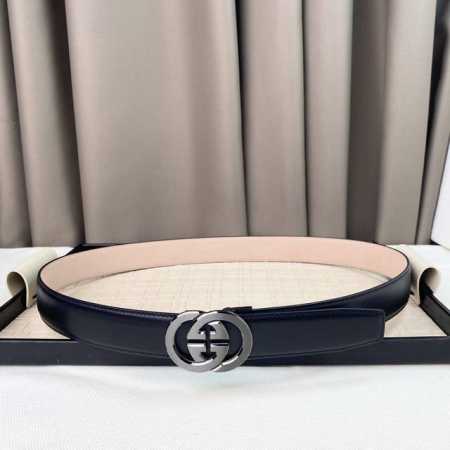 Men's Gucci, Soft And Delicate, Versatile And Generous, 3.5Cm Wide, Can Be Cut T - Click Image to Close