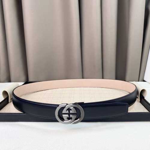 Men's Gucci, Soft And Delicate, Versatile And Generous, 3.5Cm Wide, Can Be Cut T
