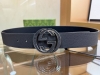 Gucci new belt, double-sided new model 812273, the belt body is made of double-s