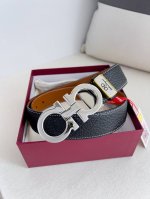 Product Name: Ferragamo Belt, Original Single Model: Buckle, Classic Pure Copper