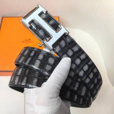 Hermes - Men's Automatic Belt - Width 35mm 316 fine steel buckle finely crafted