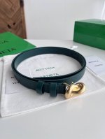 Bv 2025 latest women's flat belt double-sided Italian calfskin with a knot desig