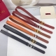 3.0Cm Valentino Belt, Double-Sided Top Layer Cowhide, Length: .75.80.85.9095. Eu