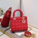 Five-grid sheepskin red My Lady new design, flap bag, one-shoulder handbag clas