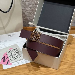 New Women's Belt Ewe Classic Logo Belt, Very Practical Smooth Calfskin Reversibl