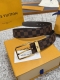 Louis Vuitton LV belt series, original hardware, exquisite hand-painted edges, s