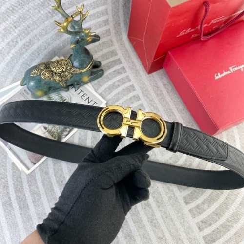 Ferragamo special leather belt automatic belt series, original hardware boutiqu