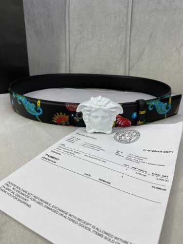 Width 4.0 Cm Versace This Palazzo Belt Is Crafted From Calf Leather And Adorned