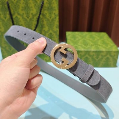 3.0Cm Gucci belt, double-sided top-grain cowhide, length: 75.80.85.90.95.100.105