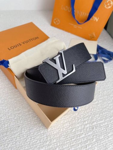 L0Uis Vuitt0N Lv Men's Premium Quality Palm Print Belt, 40Mm Width, With Stainle