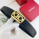 Ferragamo Special Leather Belt Series, Original Hardware Boutique Stainless Stee