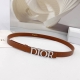 2.0Cm Dior Double-Sided Top-Grain Calf Leather, Custom-Made With Original Leathe