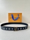 3.0 Width Lv Double-Sided Leather Belt Reinterprets Louis Vuitton's Classic Mono