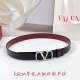 3.0Cm Valentino Belt, Double-Sided Full-Grain Leather, Length: 75.80.85.90.95.10