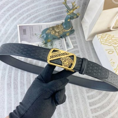 Versace Special Leather Belt Automatic Buckle Series, Original Factory-Made Prem