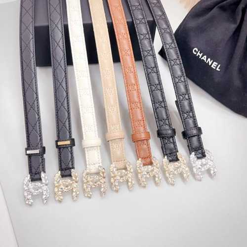 2.0 Cm Chanel New Style, Double-Sided Top-Grain Lambskin Leather, Length: 75, 80
