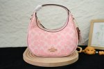 Cam83, Crescent Moon Bag in Sakura Pink DDD, with an adjustable shoulder strap,