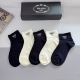 Comes with packaging, 5 pairs per box Prada's new high-end embroidered socks! P