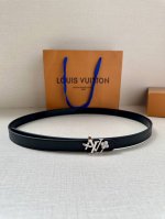 2.0 Wide This Lv Iconic Double-Sided Belt Welcomes The New Season With A Slim Cu