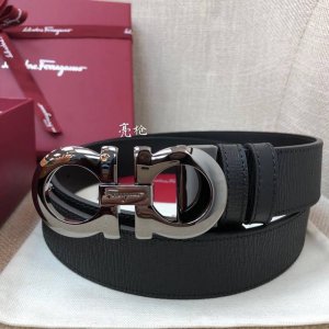 nfc-F3.5Cm High-End Custom Men's Belt, Double-Sided Imported Cowhide, Self-Se
