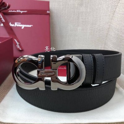 nfc-F3.5Cm High-End Custom Men's Belt, Double-Sided Imported Cowhide, Self-Se