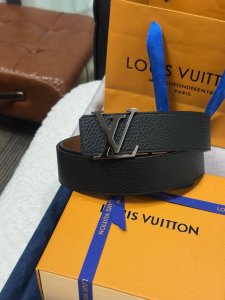 -Lv Louis Vuitton double-sided available litchi Togo width 4.0Cm boutique Lv han
