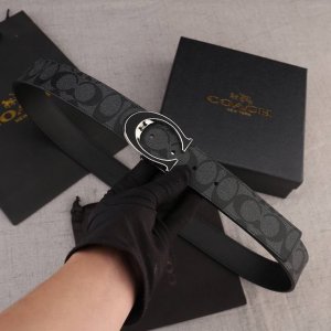 Single Buckle, Double Buckle, 140Mm Width, 3.8Cm Coach Belt, Popular Print Desig