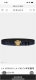 Versace, width 4.0Cm, original boutique, 3D Medusa belt buckle - Barocco print