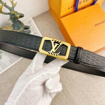 Lv special automatic leather belt series, original hardware boutique stainless s