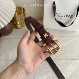 Celine New Premium Pin Buckle Women's Belt, Italian Imported Calfskin Leather wi