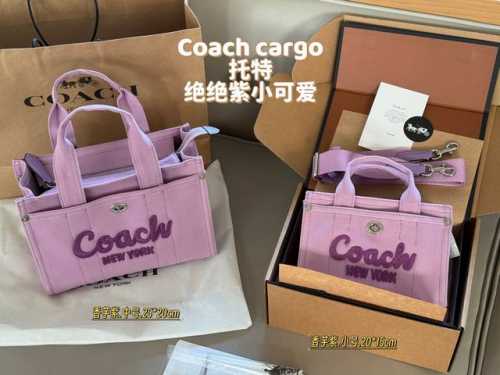 comes with box Size: 20*15cm small 25*20cm medium Coach C Cargo Tote Tote bag i