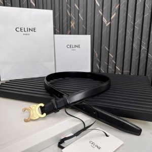 Celine SS20 New Arrival Triumph Logo Korean Style Fashion Belt, Unisex, 2.5cm Wi