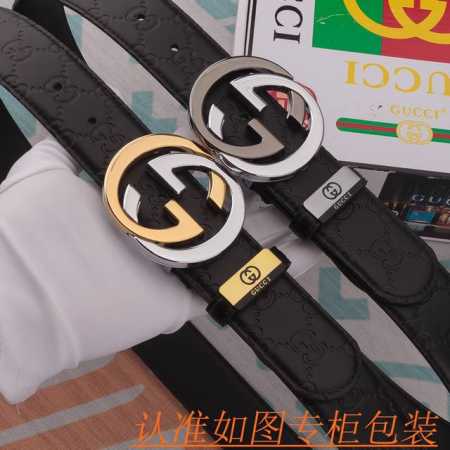 Product name: Gucci belt original belt Material: 100% first layer cowhide belt, - Click Image to Close