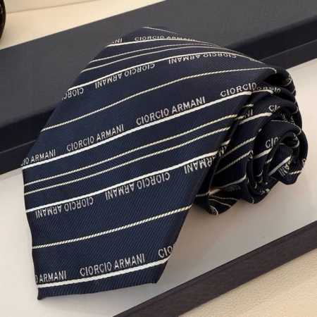 Armani Men's Tie This Emporio Armani tie features a classic arrow-shaped cut, m - Click Image to Close