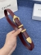 Brand Celine Women's Belt No.550 2.5Cm Description Double-Sided Original Leather