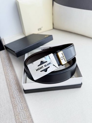 Product Name: Montblanc Original Belt Automatic Leather Belt Model: Automatic Be