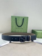 Special Width 4.0Cm Gucci Series, The Brand's Iconic Double G Original Steel Buc