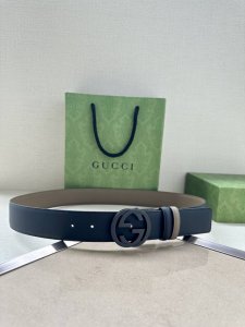 Special Width 4.0Cm Gucci Series, The Brand's Iconic Double G Original Steel Buc