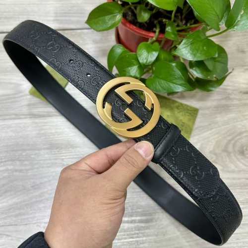 gucci. Gucci 3.8Cm Imported Calfskin Embossed, 1:1 Perfect Replica Of The Ori