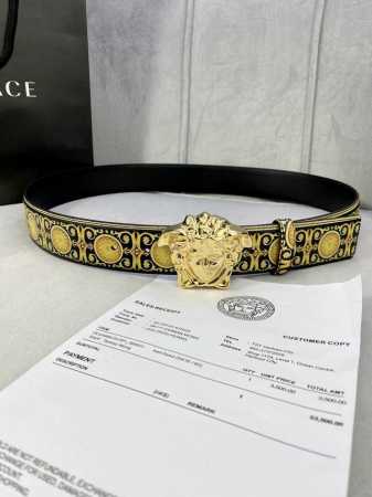 Width 4.0 Cm Versace This Palazzo Belt Is Crafted From Calf Leather And Adorned - Click Image to Close
