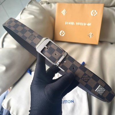 L0Uis Vuitt0N This season's new product, original belt for men, width 35mm, cust