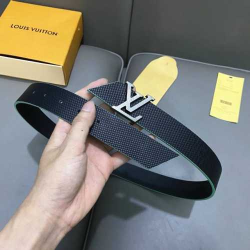 L0Uis Vuitt0N This season's new men's original belt width 35mm double-sided impo