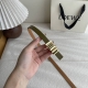 Special Loewe Classic Cowhide Leather Belt With A Shiny Loewe Geometric Belt Buc