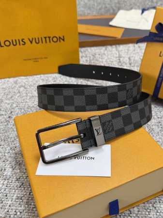 Louis Vuitton LV belt series, original hardware, exquisite hand-painted edges, s - Click Image to Close