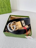 Product Name: Gucci Original Belt/Leather Bag Model: Hook buckle, pure copper bu