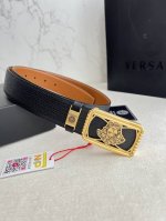 Product Name: Versace Original Belt/Leather Bag Model: Hook buckle, classic man