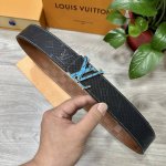 Lv. Louis Vuitton 40Mm Double-Sided Genuine Calfskin With Single Palladium-Plate