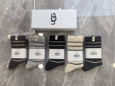Special Packaging Ugg New Cashmere Mid-Length Slouch Socks! Five pairs per box,