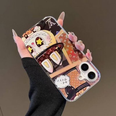 New Lv Labu Mobile Phone Case Double-Layer Laser Embossed Series Quality Is Stro